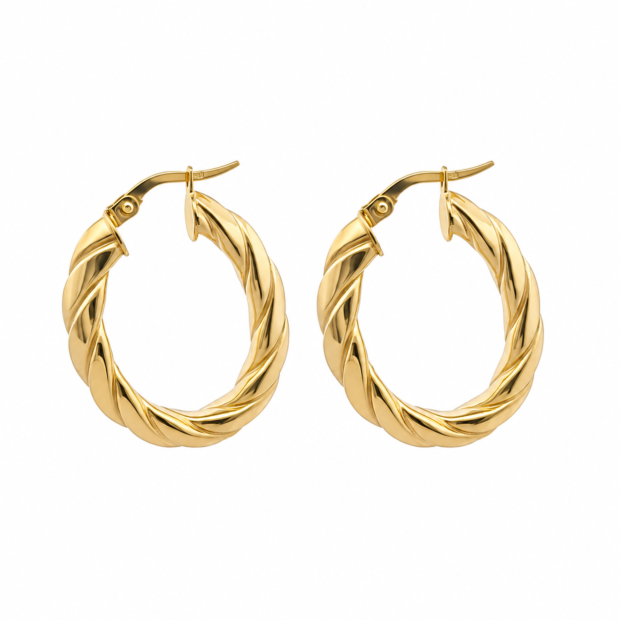 Arracadas oro 14k con textura | Bo&Co
