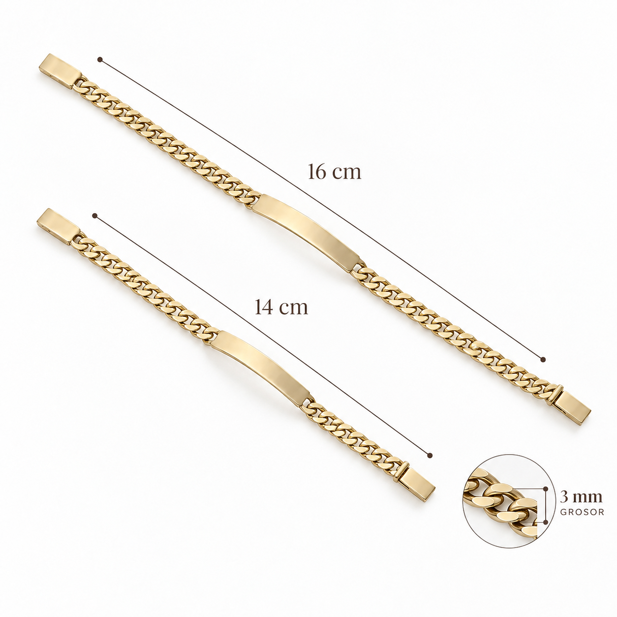 Esclava niño oro 14k