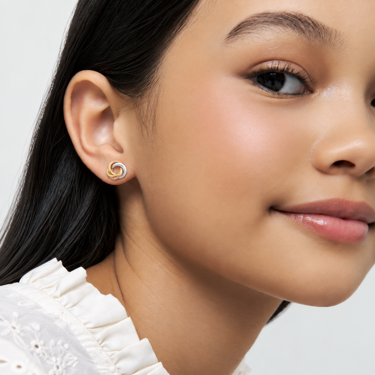 Aretes niña Tres Oros