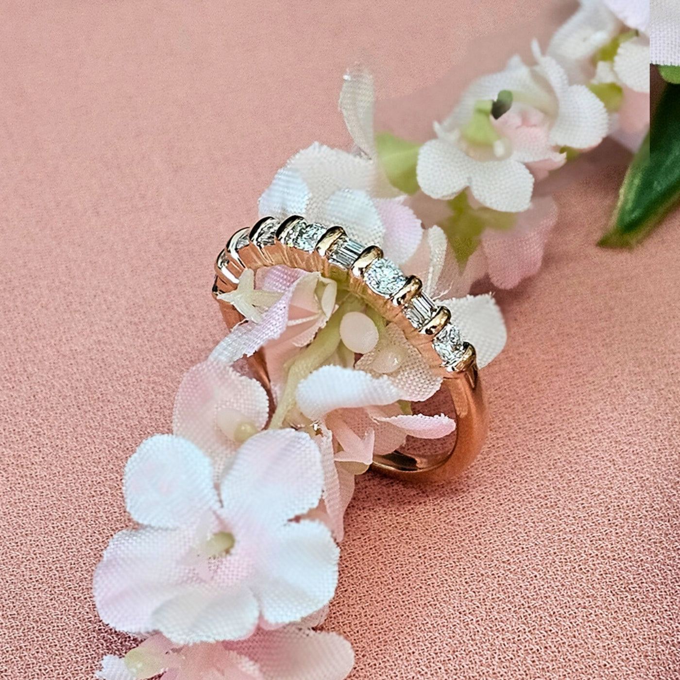 Churumbela oro rosa con 31 puntos de diamante | Bo&Co