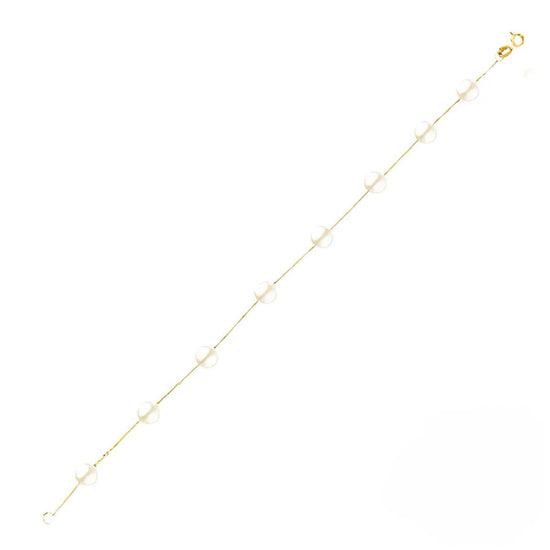 Pulsera oro con perlas | Bo&Co