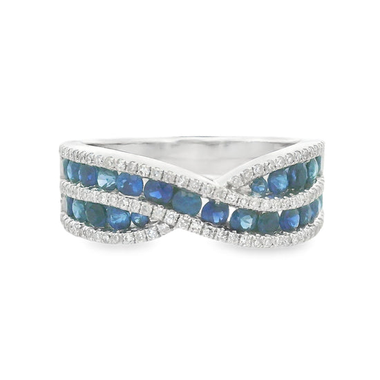 Anillo con 1.24 quilates de zafiro
