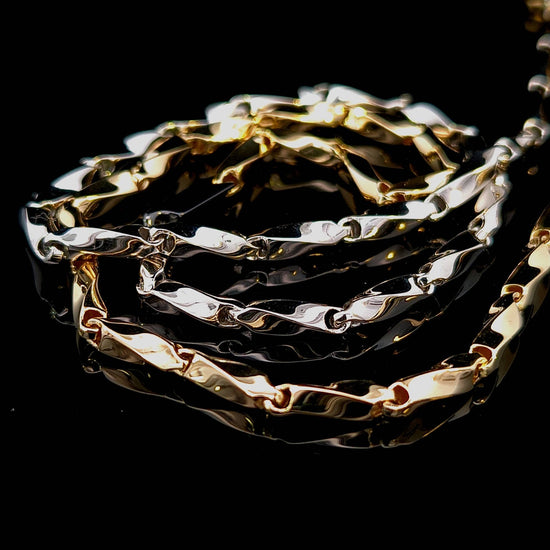 Cargar imagen en el visor de la galería, Cadena bicolor 14k | Bo&amp;amp;Co
