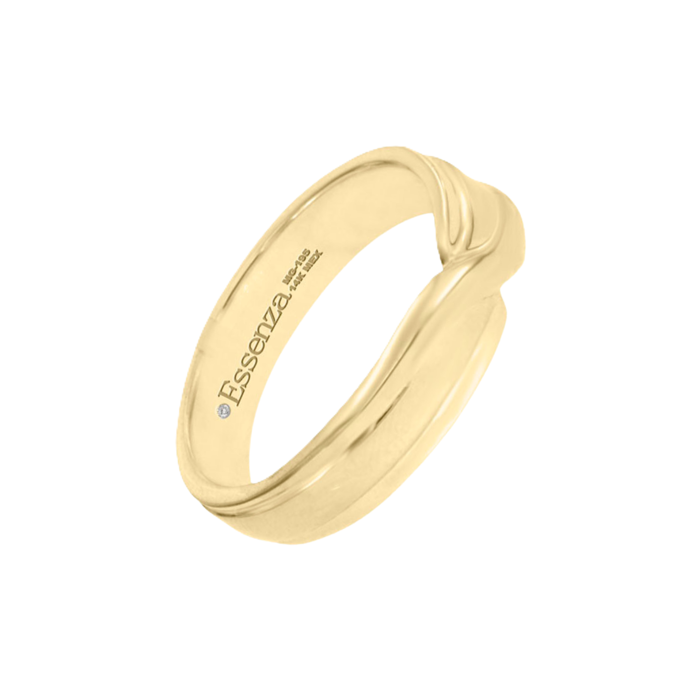 argolla de oro amarillo 14k de 6 mm