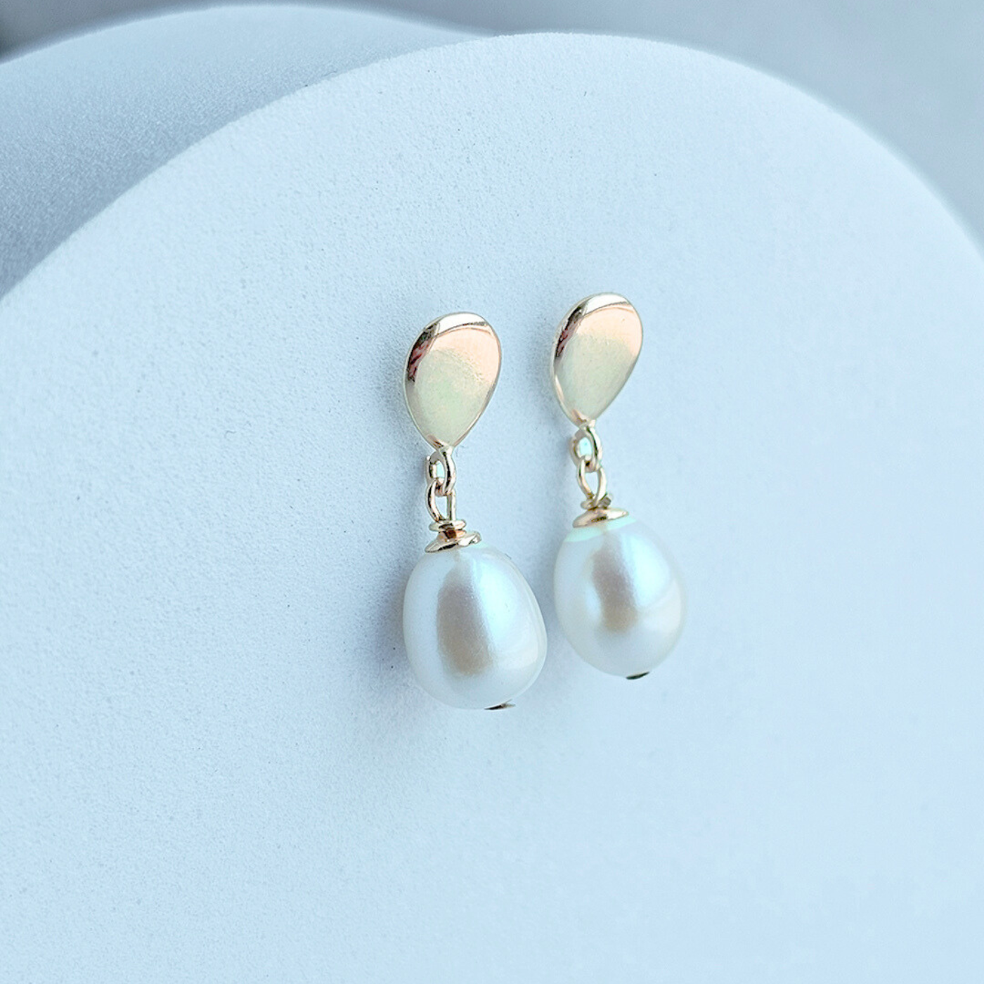 Aretes Perla colgante