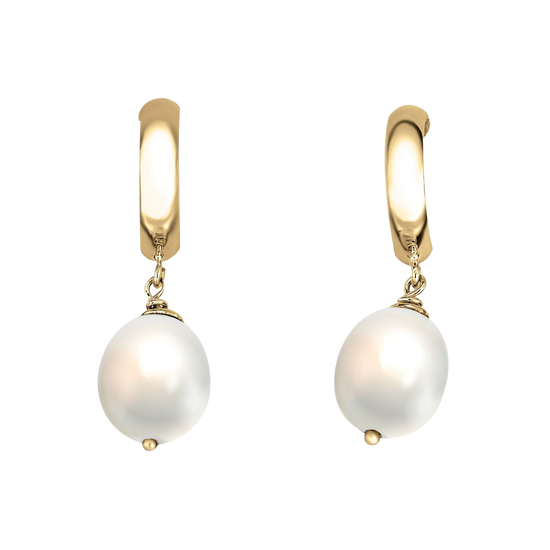 Aretes con Perla Oro 14K | Bo&Co