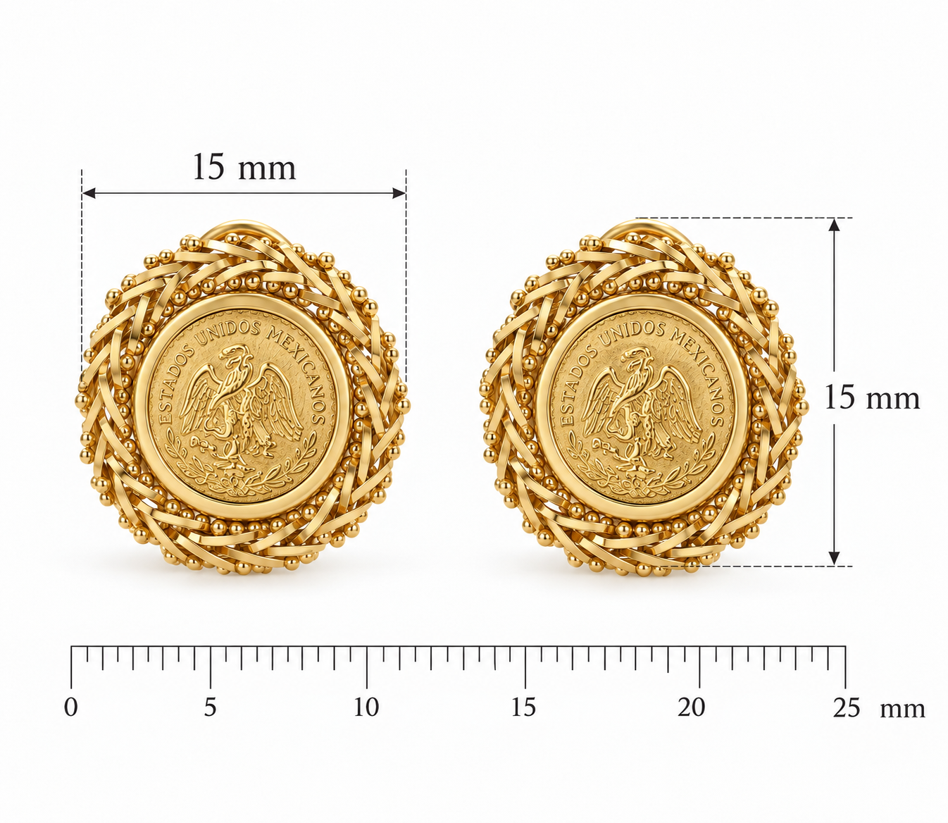 Aretes Emblema de México