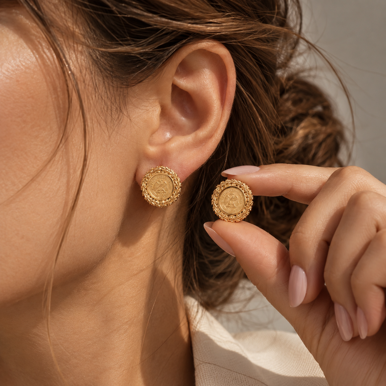 Aretes Emblema de México
