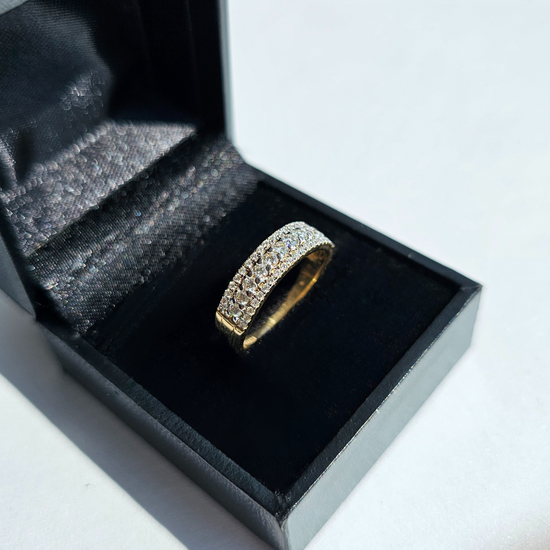 Churumbela oro amarillo con 55 puntos de diamante