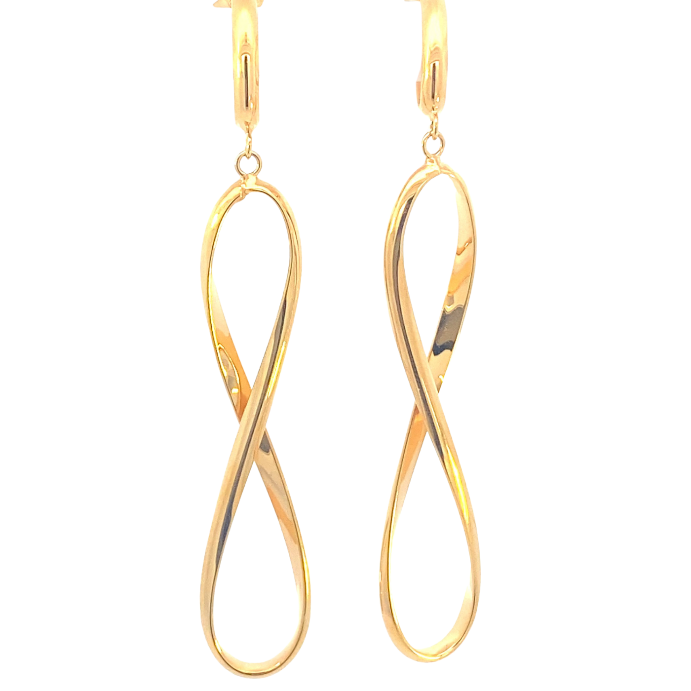 Aretes infinito oro amarillo | Bo&Co