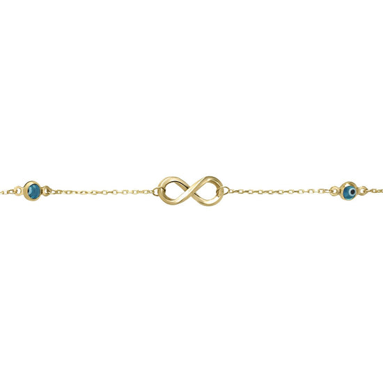 Pulsera infinito y ojo turco