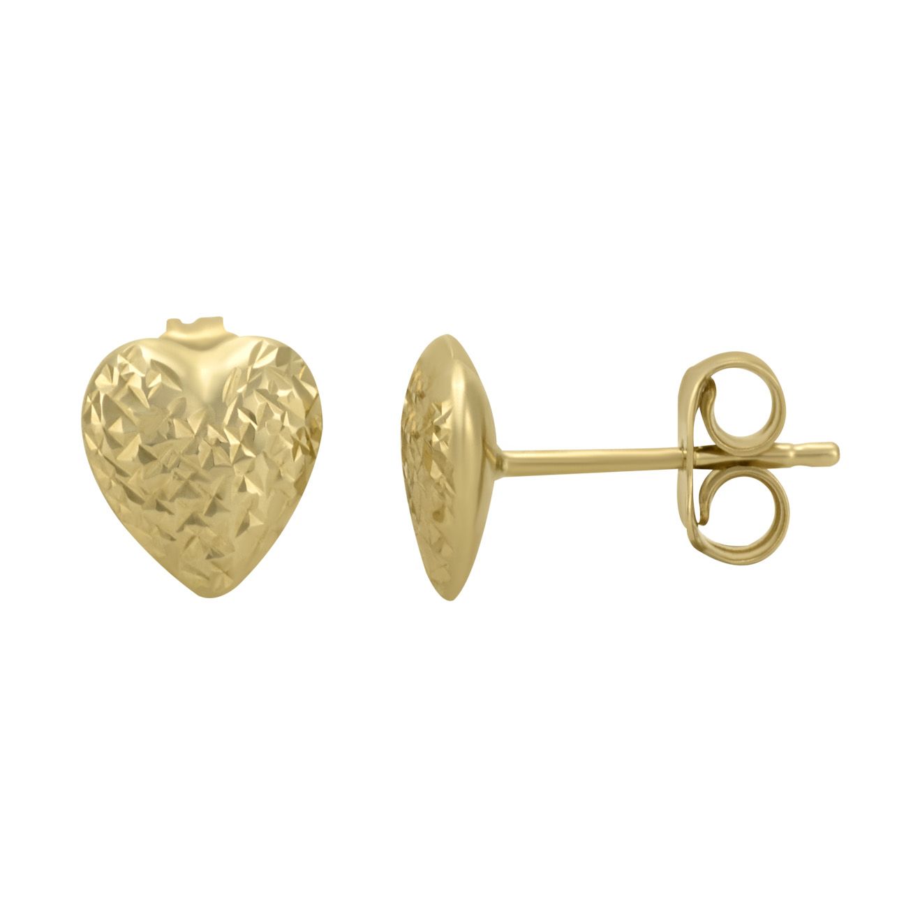 Aretes corazón texturizados | Bo&Co