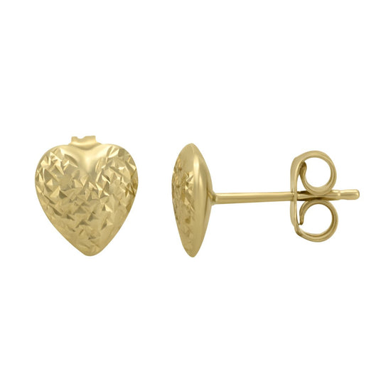 Aretes corazón texturizados | Bo&Co