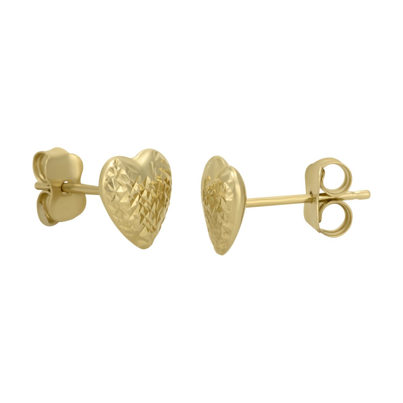 Aretes corazón texturizados | Bo&Co