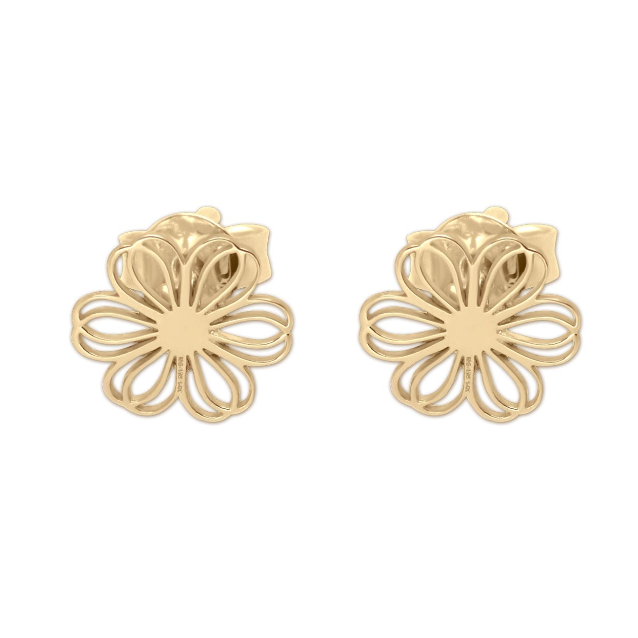 Aretes flower oro 14K | Bo&Co