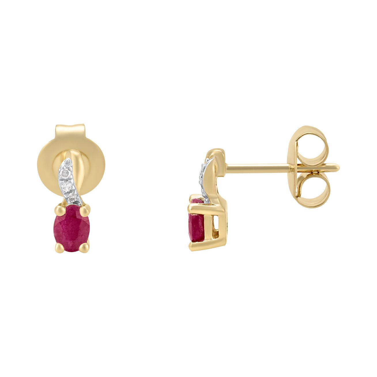 Aretes con 35 puntos de rubí | Bo&Co