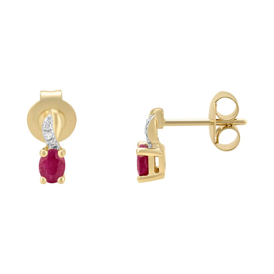 Aretes con 35 puntos de rubí | Bo&Co
