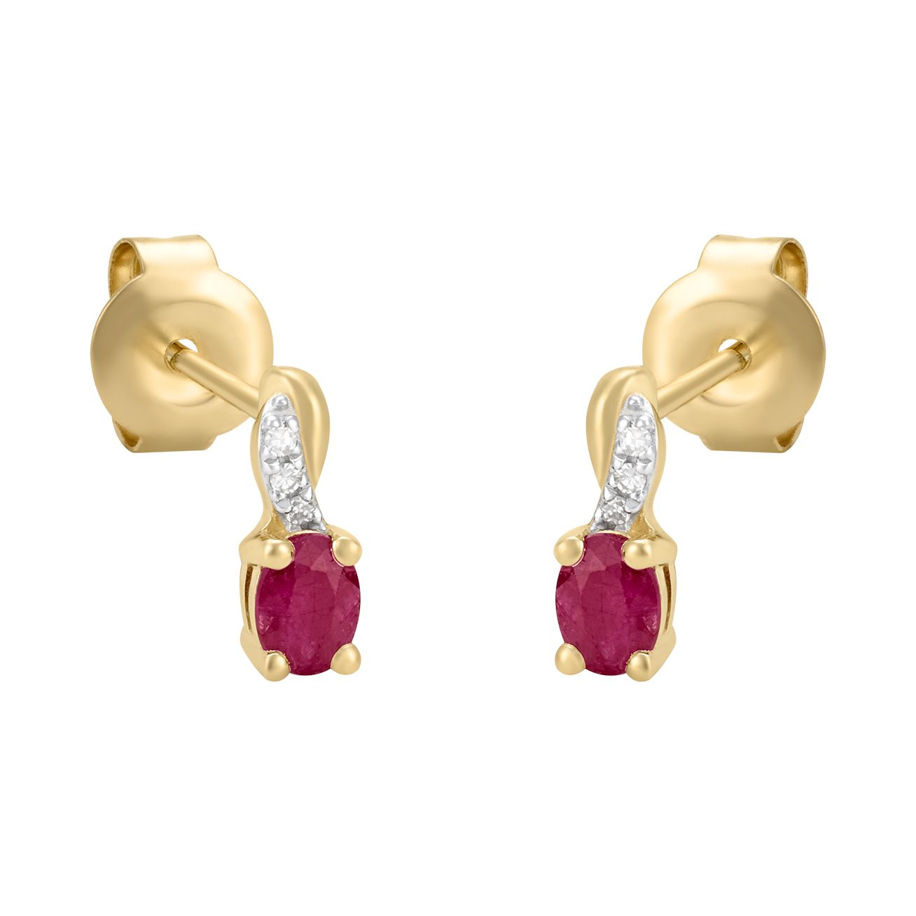 Aretes con 35 puntos de rubí | Bo&Co