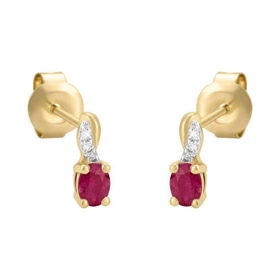Aretes con 35 puntos de rubí | Bo&Co