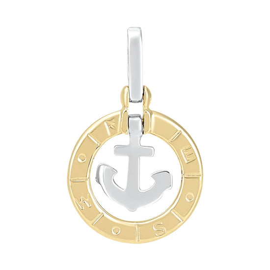 Dije Ancla oro bicolor | Bo&Co
