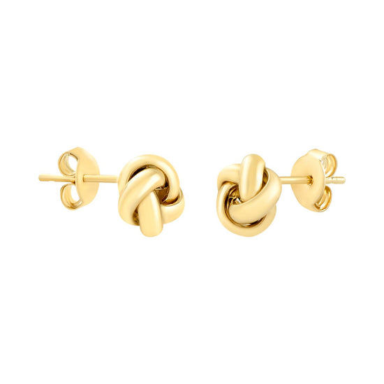 Aretes Nudo Oro 14k | Bo&Co