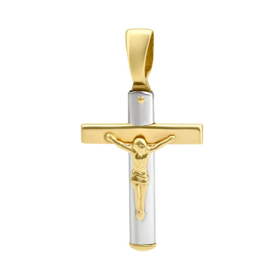 Cargar imagen en el visor de la galería, Cruz con cristo dos oros | Bo&amp;amp;Co
