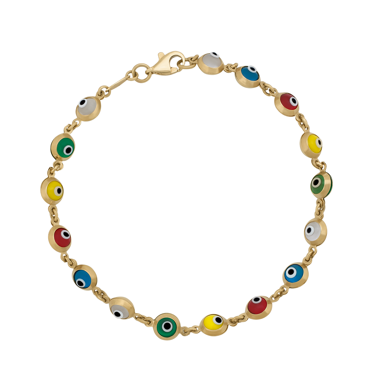 Pulsera Ojos turcos Oro 14k | Bo&Co