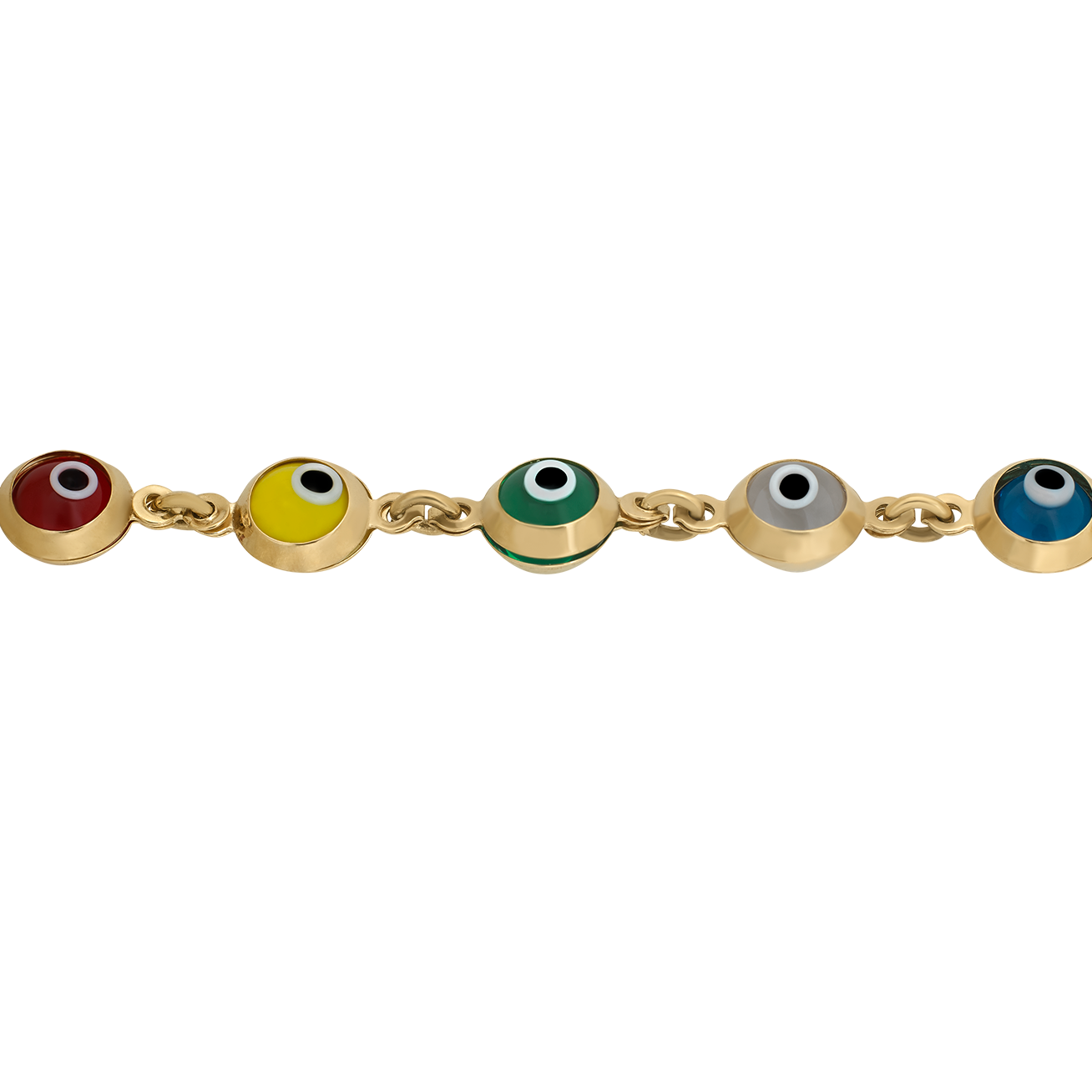 Pulsera Ojos turcos Oro 14k | Bo&Co