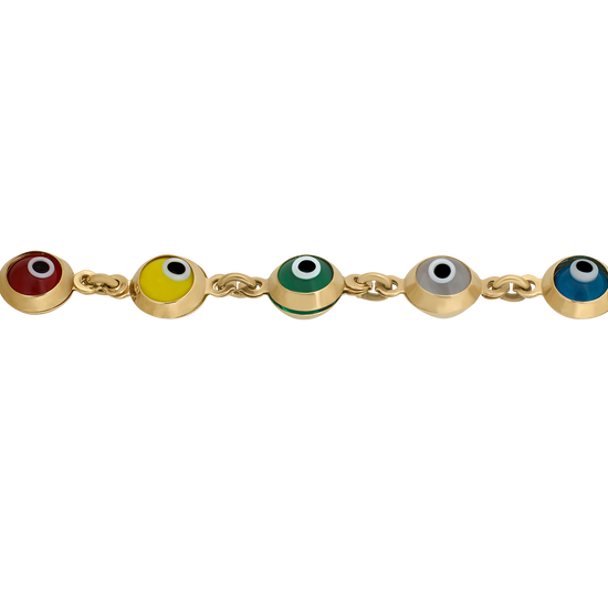 Pulsera Ojos turcos Oro 14k | Bo&Co