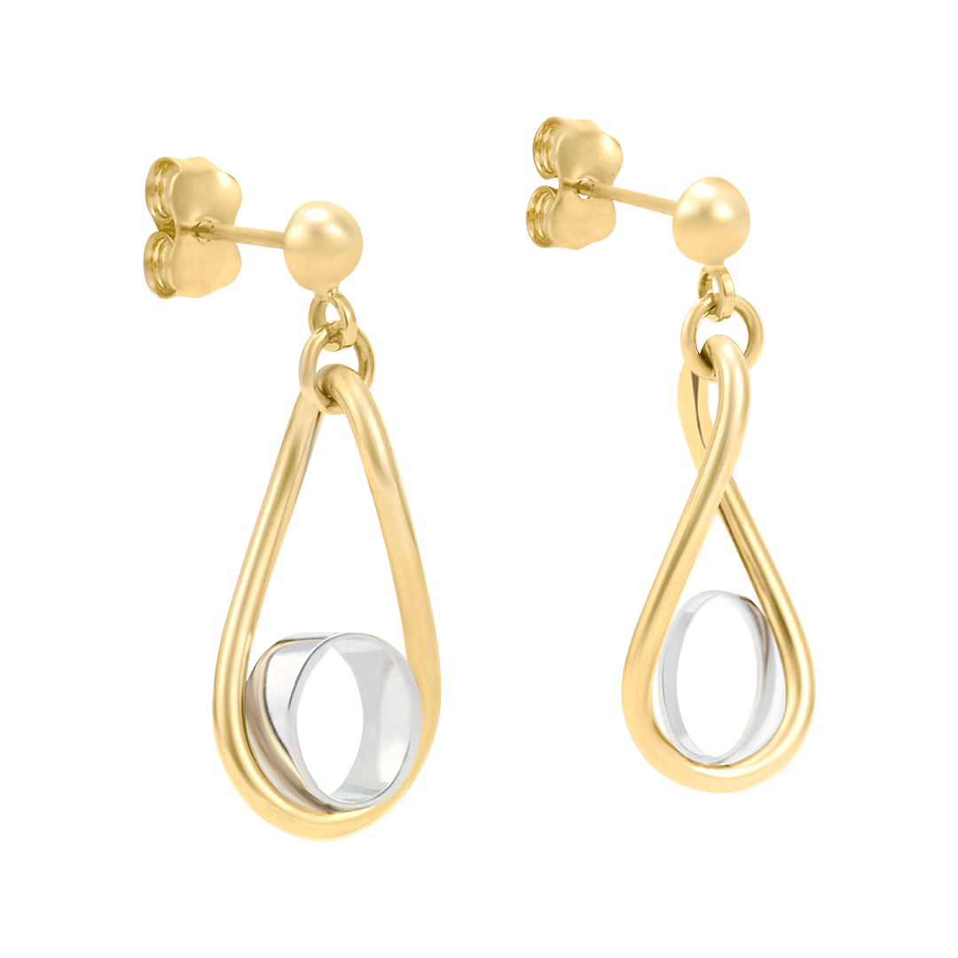 Aretes ondulados Dos Oros | Bo&Co