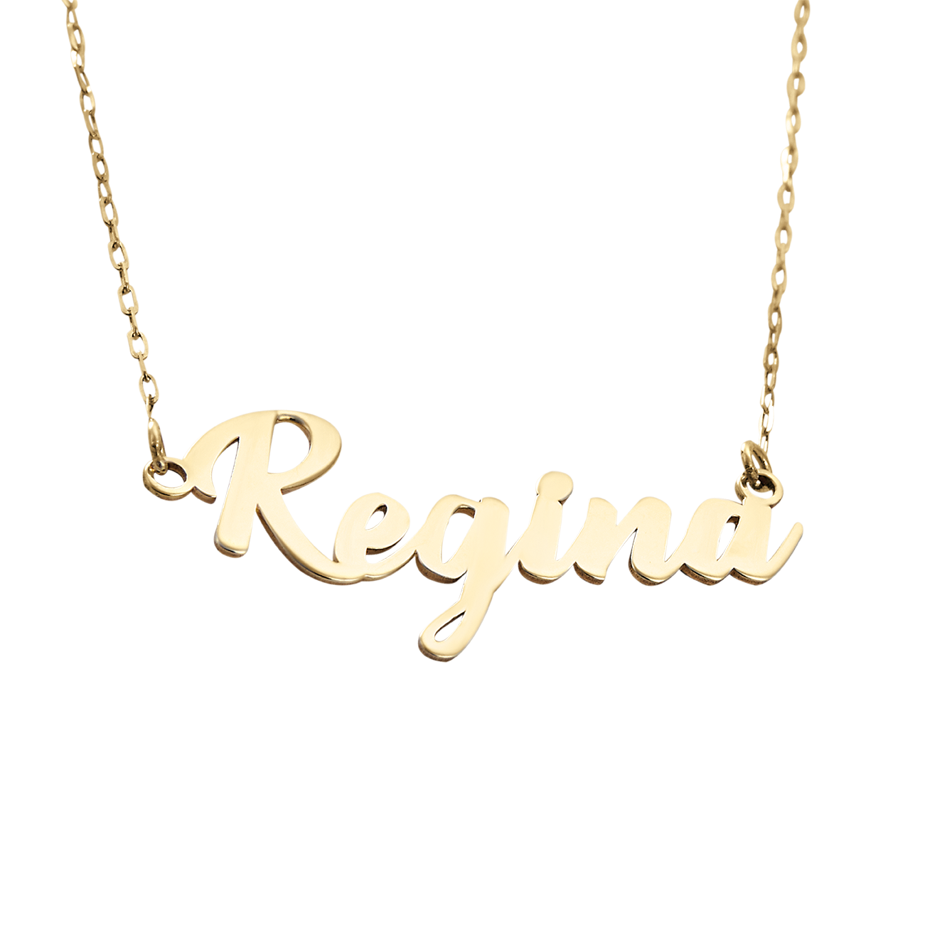 Nombre con cadena angelina oro 14k