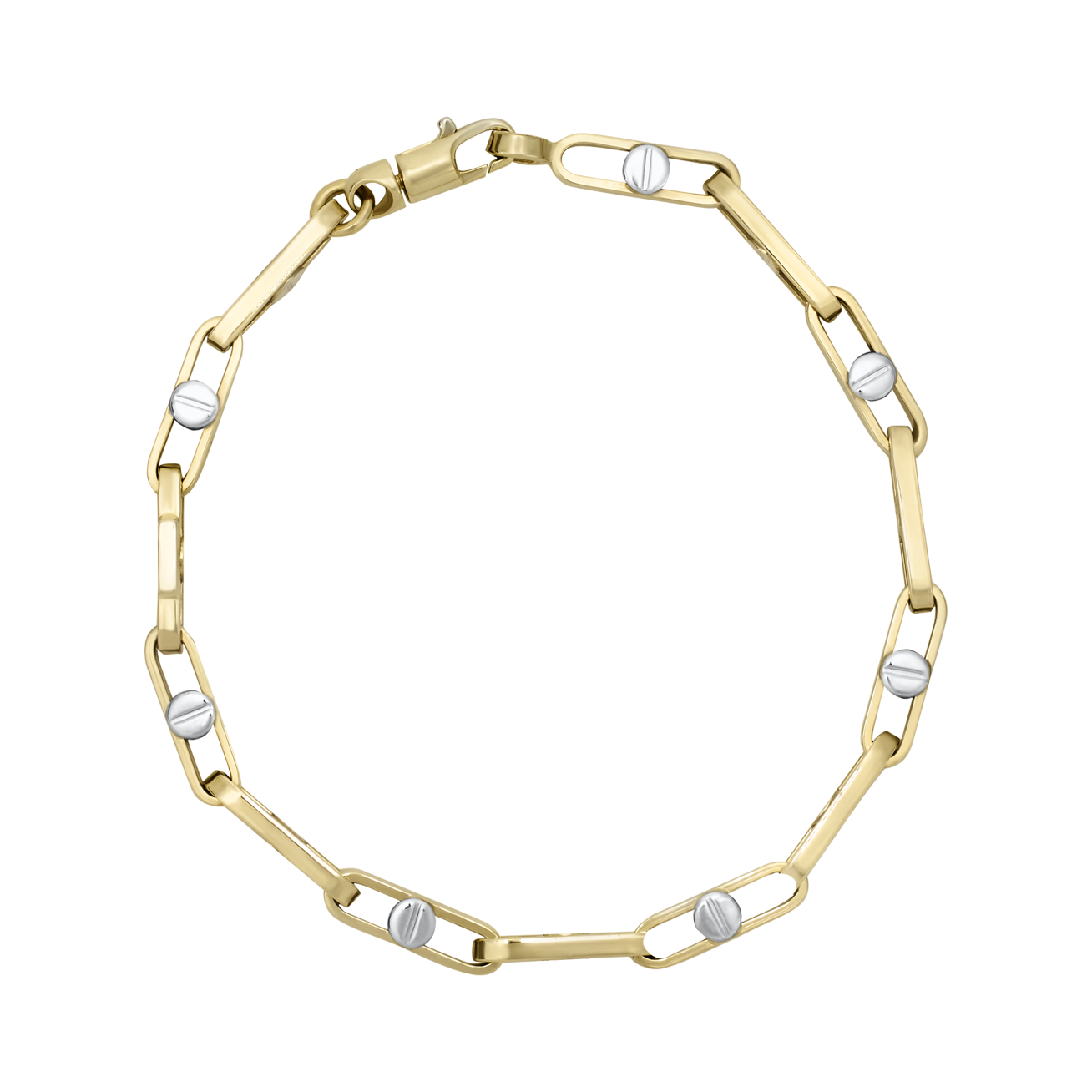 Pulsera caballero Oro Bicolor | Bo&Co