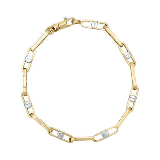 Pulsera caballero Oro Bicolor | Bo&Co