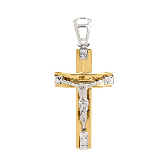 Cruz con Cristo Dos Oros 14k | Bo&Co