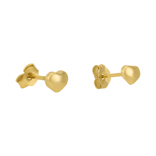 Aretes corazón oro 14k | Bo&Co