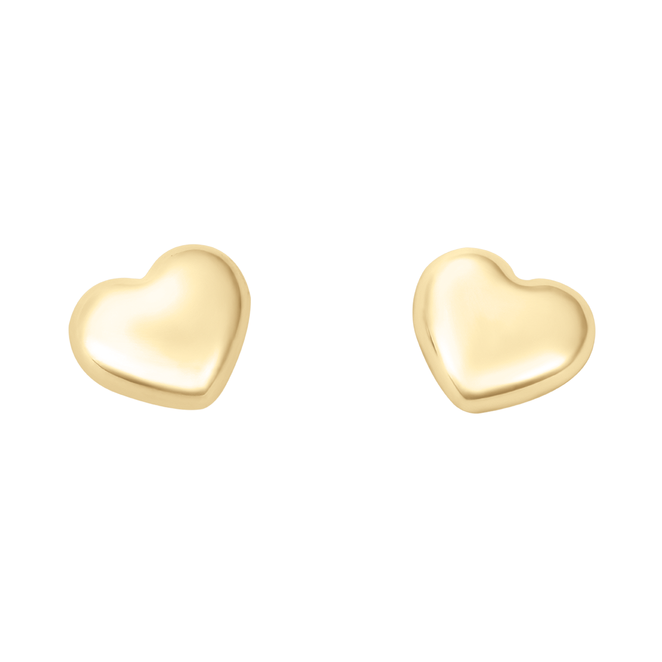 Aretes en forma de corazón oro | Bo&Co