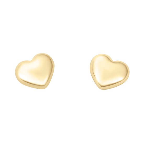 Aretes en forma de corazón oro | Bo&Co