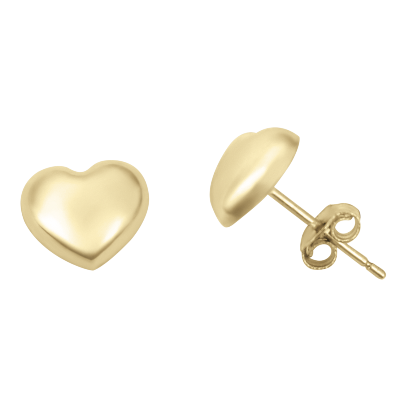 Aretes Corazón 14k