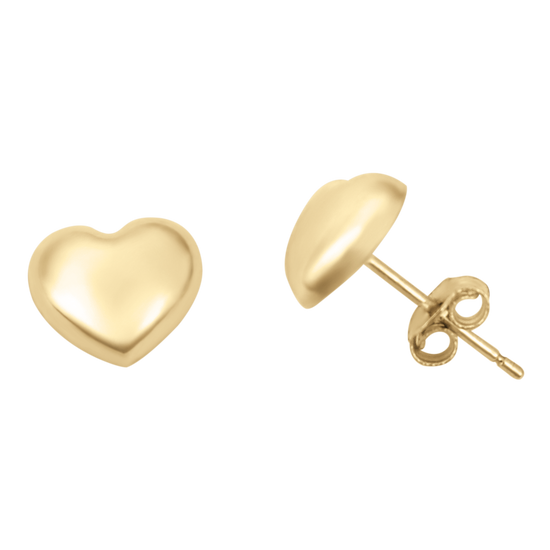 Aretes Corazón 14k