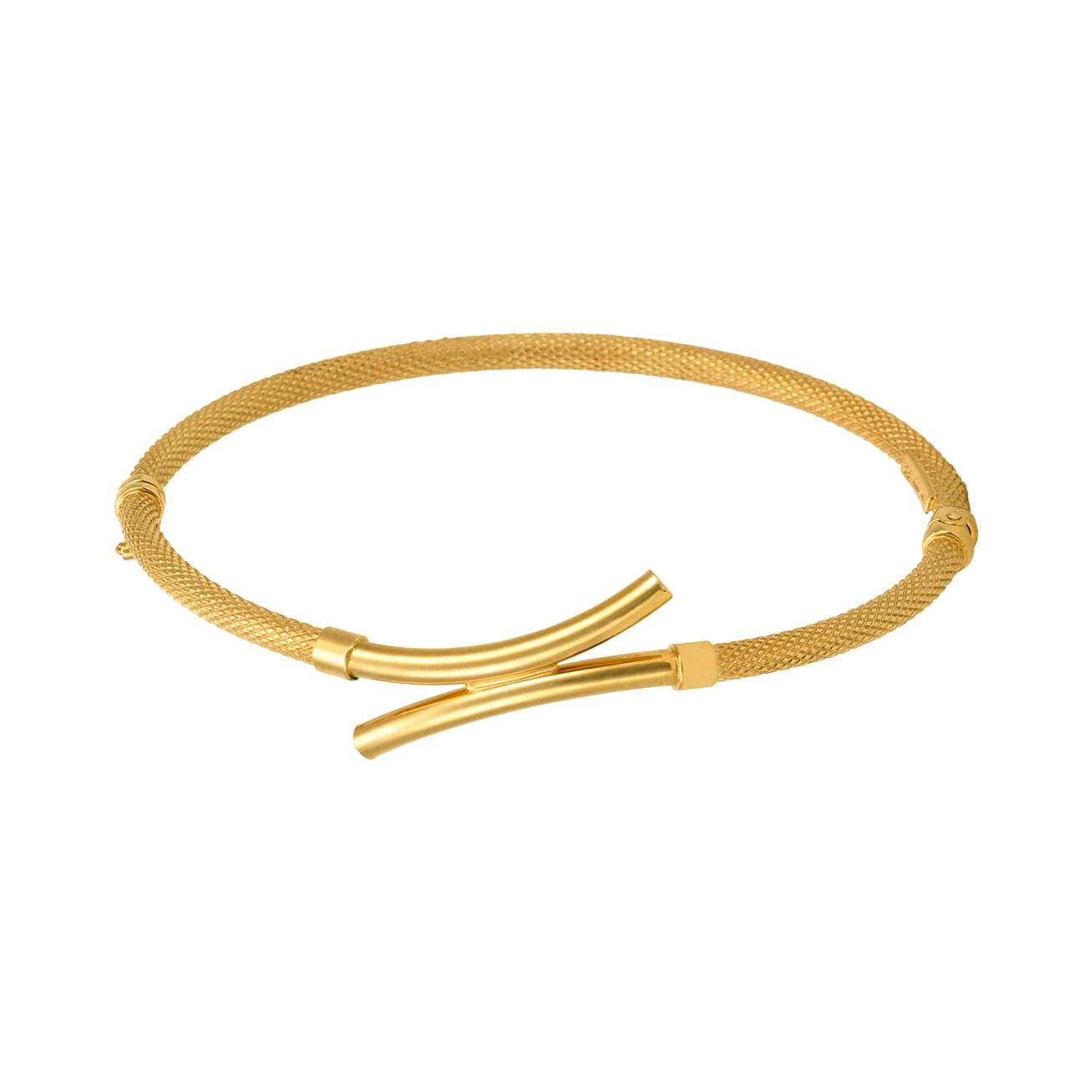 Brazalete cruzado oro amarillo | Bo&Co