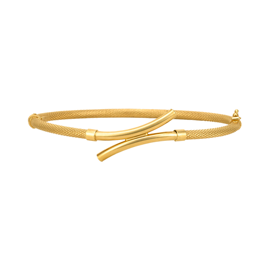 Brazalete cruzado oro amarillo | Bo&Co