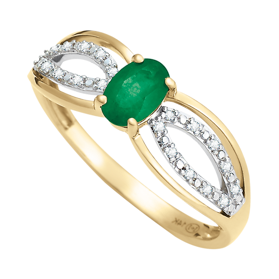 Anillo oro y esmeralda | Anillo Dama | Bo&Co