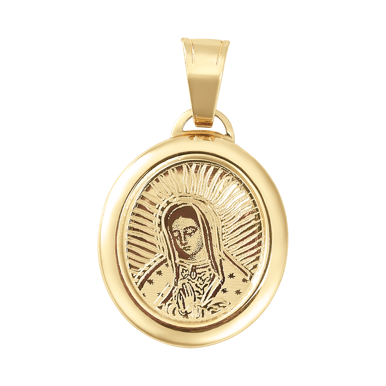 Medalla oval cara Virgen de Guadalupe