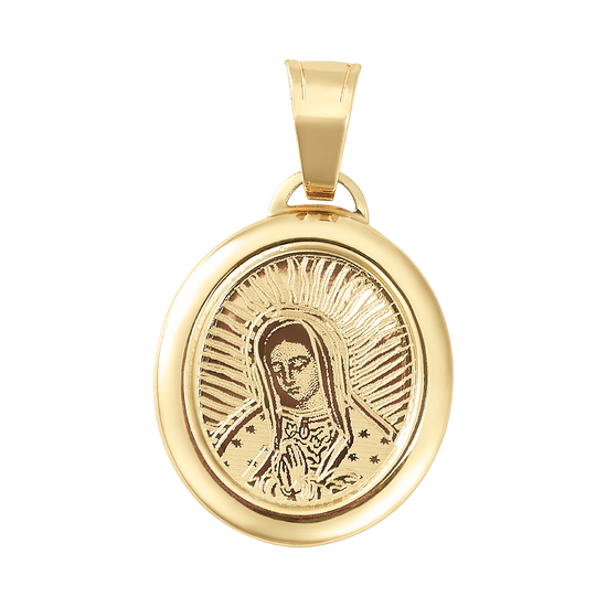Medalla oval cara Virgen de Guadalupe