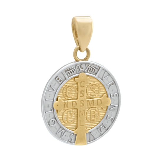 Medalla San Benito Oro Bicolor | Bo&Co
