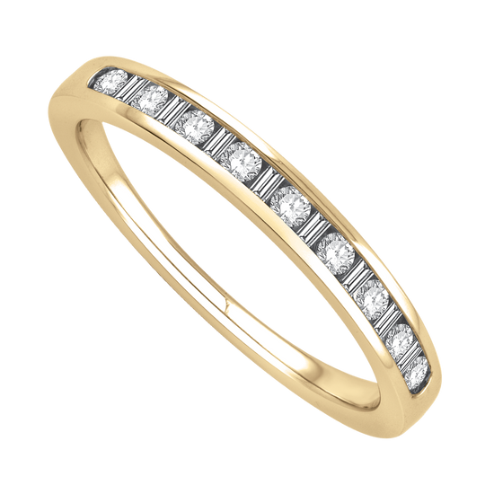 Churumbela oro con diamantes corte brillante y baguette