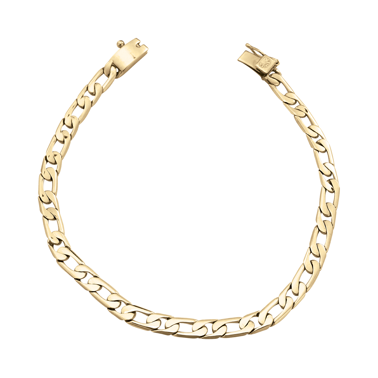 Pulsera caballero oro amarillo 14k