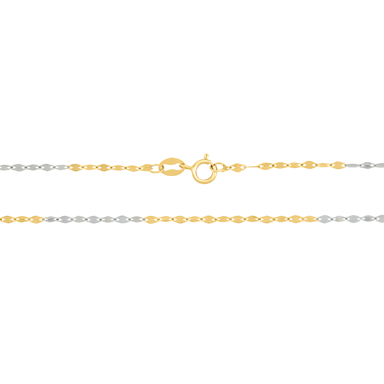 Cadena espejo Oro Bicolor 45 cm | Bo&Co