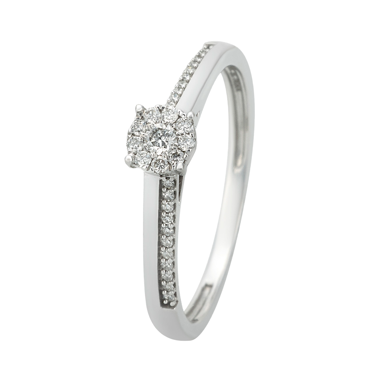 Anillo Oro Blanco Diamond | Bo&Co